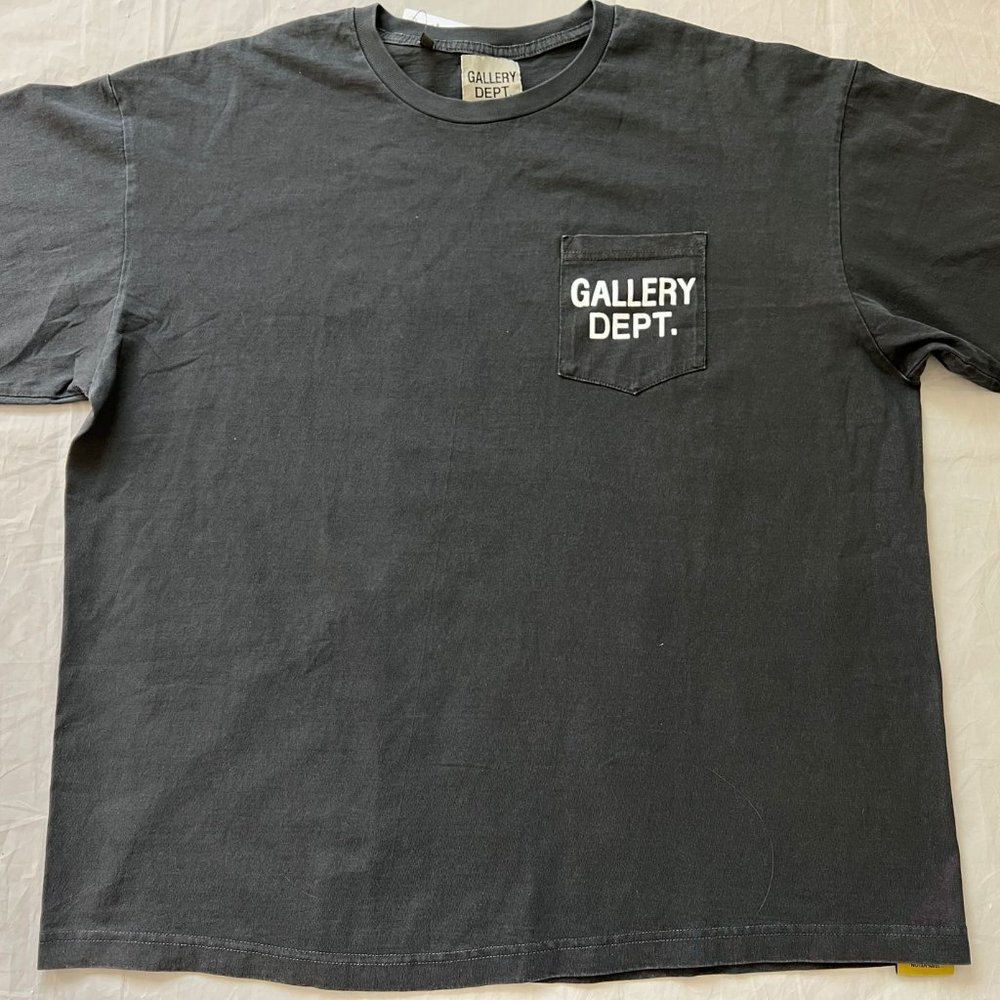 Gallery Dept. Men's Black Chest Pocket Short Sleeve Pullover T-Shirt Size XL